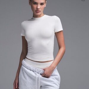 SKIMS White Short Sleeve Tee